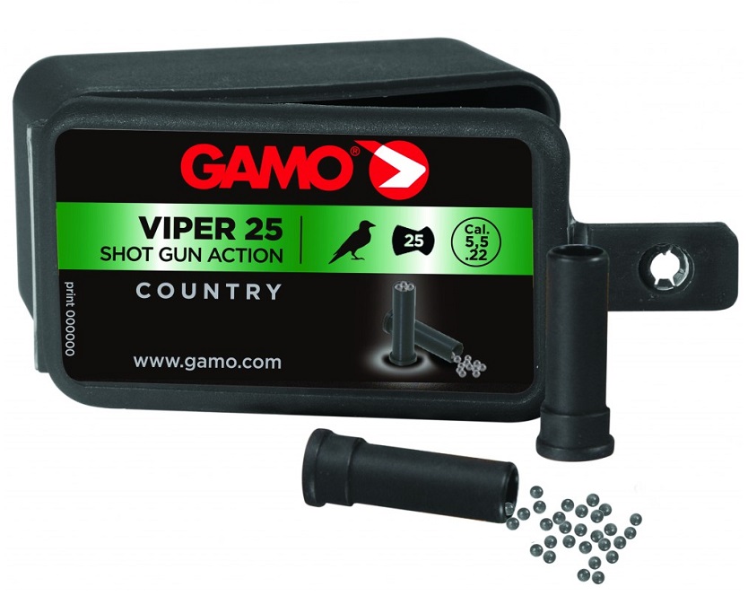 Gamo Viper Airgun Shot Shell 5.50mm Airgun Pellets container of 25